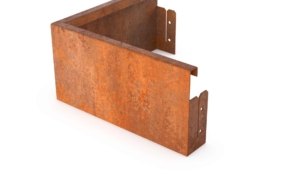 Cortenedge Inner Corner Set – Länge: 300 – Breite: 300 – Höhe: 150 – Dicke: 3 mm