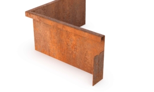 Cortenedge Außenecken-Set – Länge: 300 – Breite: 300 – Höhe: 150 – Dicke: 3 mm