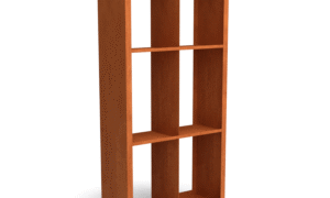 Egura Cortenstahl Holzlager - Unterteilung 6 Boxen - Länge: 1000 - Breite: 385 - Höhe: 2000