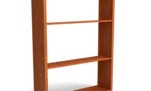 Egura Cortenstahl Holzlager - Unterteilung 3 Fächer - Länge: 1500 - Breite: 385 - Höhe: 2000