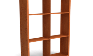 Egura Cortenstahl Holzlager - Unterteilung 6 Boxen - Länge: 1500 - Breite: 385 - Höhe: 2000