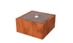 Taula Wassertisch aus Cortenstahl – Länge: 800 – Breite: 800 – Höhe: 400