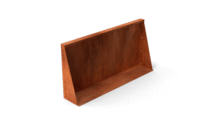 Fronta Stützmauern Gerades Stück aus Cortenstahl - Länge: 1000 - Breite: 150 - Höhe: 350