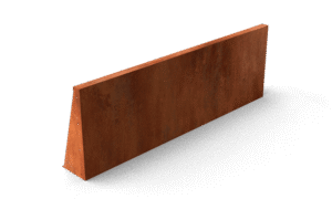 Fronta Stützmauern Gerades Stück aus Cortenstahl - Länge: 1500 - Breite: 200 - Höhe: 750