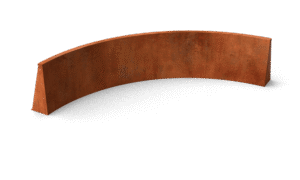 Fronta Stützmauern Cortenstahl Bogen - Länge: 1500 - Breite: 150 - Höhe: 500