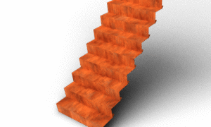 Escale Treppe – Länge: 2400 – Breite: 3000 – Höhe: 1700