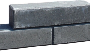 Mauerstein Glatt 40x10x10cm Antrhazit mit Fase