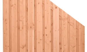 Gartenzaun Schwarzwald, 180/90x180 cm, JUSTIERBAR aus Douglasie Holz Gehobelt