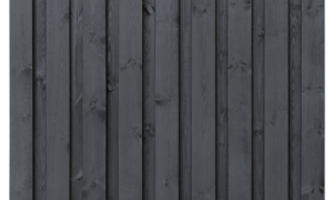 Gartenzaun Koblenz, H180xB180 cm aus Schwarz Imprägniertes Kiefernholz