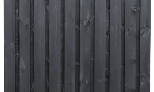 Gartenzaun Stuttgart, 180x180 cm aus Schwarz Imprägniertes Kiefernholz