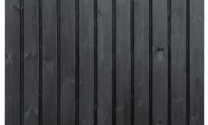 Gartenzaun Dresden, 180x180 cm aus Schwarz Imprägniertes Kiefernholz