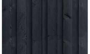 Gartenzaun Rosenheim, 180x180 cm aus Schwarz Imprägniertes Kiefernholz