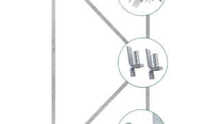 Eisentorrahmen-Set, komplett H155xB90 cm