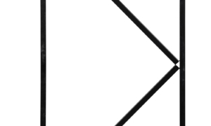 Torrahmen aus Stahl 155x100cm schwarz gespritzt