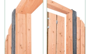 Gartentorrahmen + Anschlagprofil Douglasie, gehobelt, getrocknet