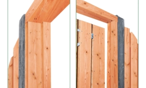 Gartentorrahmen + Anschlagprofil Red Class Wood, gehobelt, getrocknet