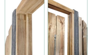 Gartentorrahmen + Anschlagprofil Kiefer, imprägniert