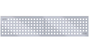 ACO Self Designrost Quadrato Edelstahl für Linienentwässerung 100 cm