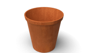 Konische Pflanzgefäße Vora aus Cortenstahl - Länge: 800 - Höhe: 800