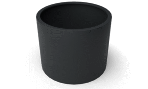 Rondus runde Pflanzgefäße aus Aluminium - Länge: 1000 - Höhe: 800