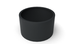 Rondus Runde Pflanzgefäße aus Aluminium - Länge: 1000 - Höhe: 600