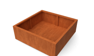 Artesa Rechteckige Pflanzgefäße aus Cortenstahl – Länge: 1200 – Breite: 1200 – Höhe: 400