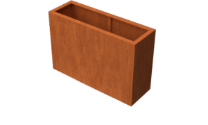 Artesa rechteckige Pflanzgefäße aus Cortenstahl – Länge: 1200 – Breite: 400 – Höhe: 800