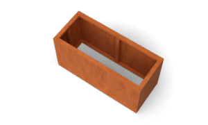 Artesa Rechteckige Hochbeet Cortenstahl - Länge: 1200 - Breite: 500 - Höhe: 600