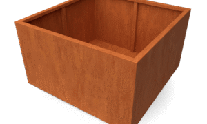 Artesa Rechteckige Pflanzgefäße aus Cortenstahl – Länge: 1400 – Breite: 1400 – Höhe: 800