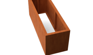 Artesa rechteckige Hochbeet aus Cortenstahl – Länge: 1500 – Breite: 500 – Höhe: 600 – ohne Boden