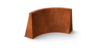 Fronta Stützmauern Bogen aus Cortenstahl – Länge: 500 – Breite: 500 – Höhe: 200