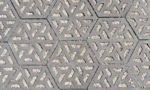 Schellevis ECO Sechskant 37,5x37,5x7cm Grau